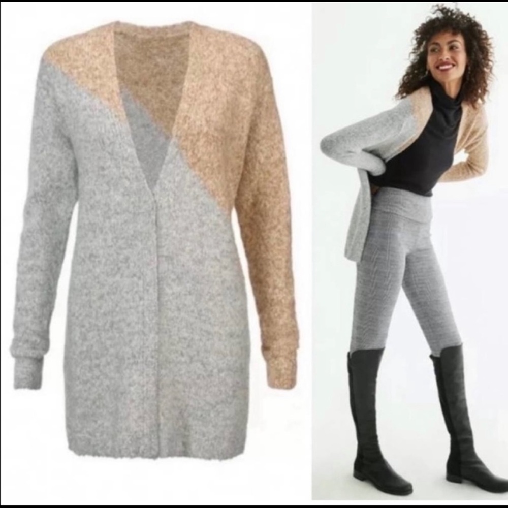 CAbi Tilt Cardigan Open Sweater ~ S